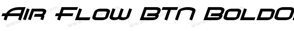 Air Flow BTN BoldOblique字体转换